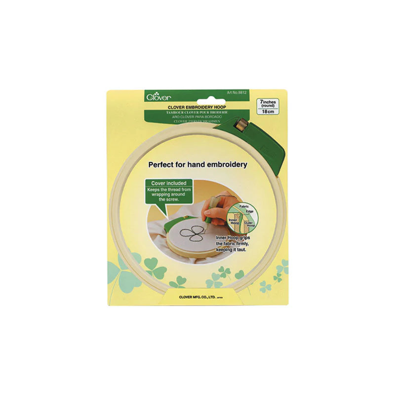 Clover borduurraam 18 cm