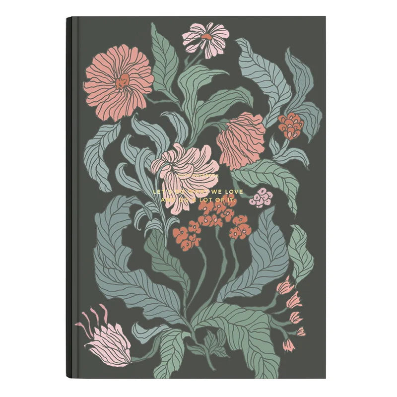 Cozy Flower notitieboek, desert rose