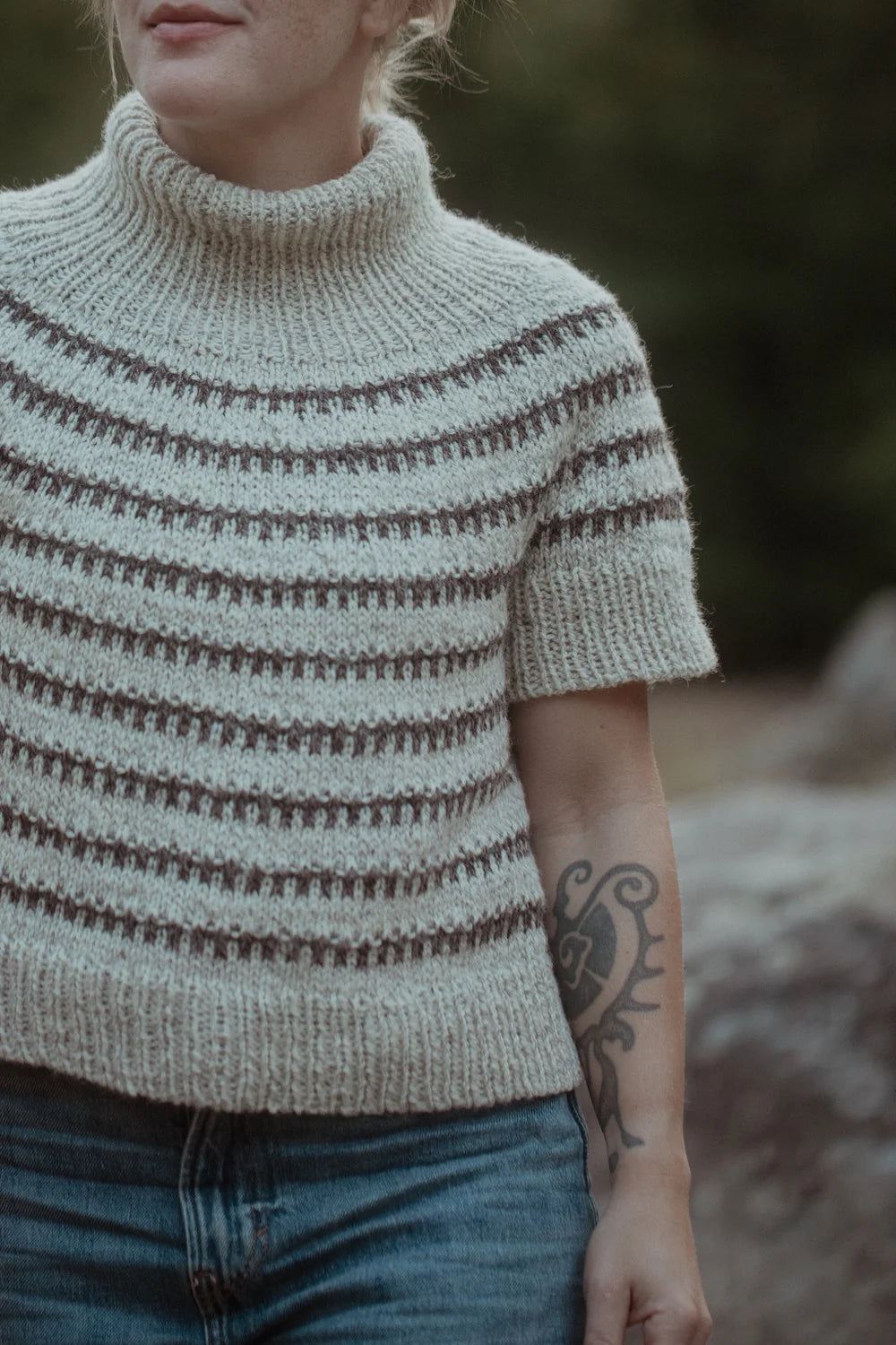 The Island and the Forest: A Knitted Correspondence
