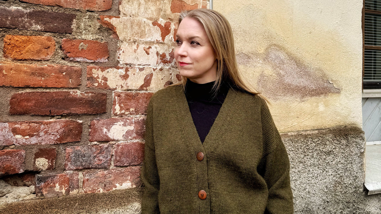 Mosspath cardigan van Laine/Jonna Helin - Zat 05/09, 19/09, 03/10 en 31/10 van 14u tot 17u