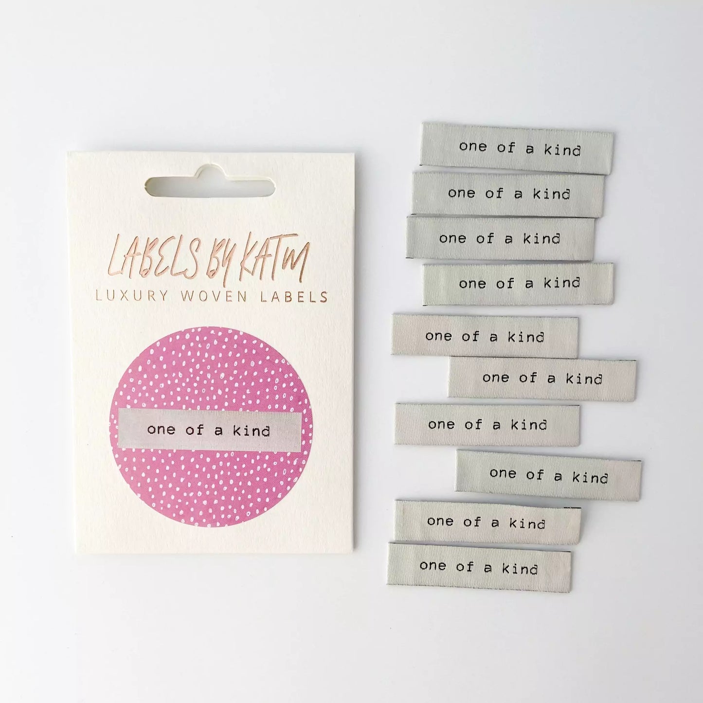 One Of a Kind woven labels
