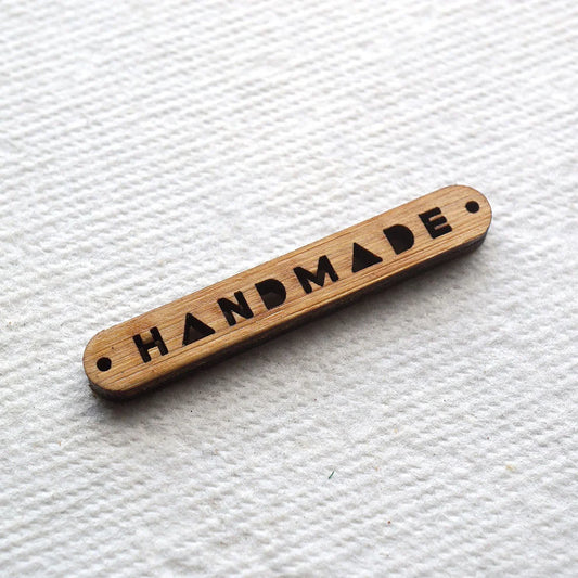 Linear Handmade tag