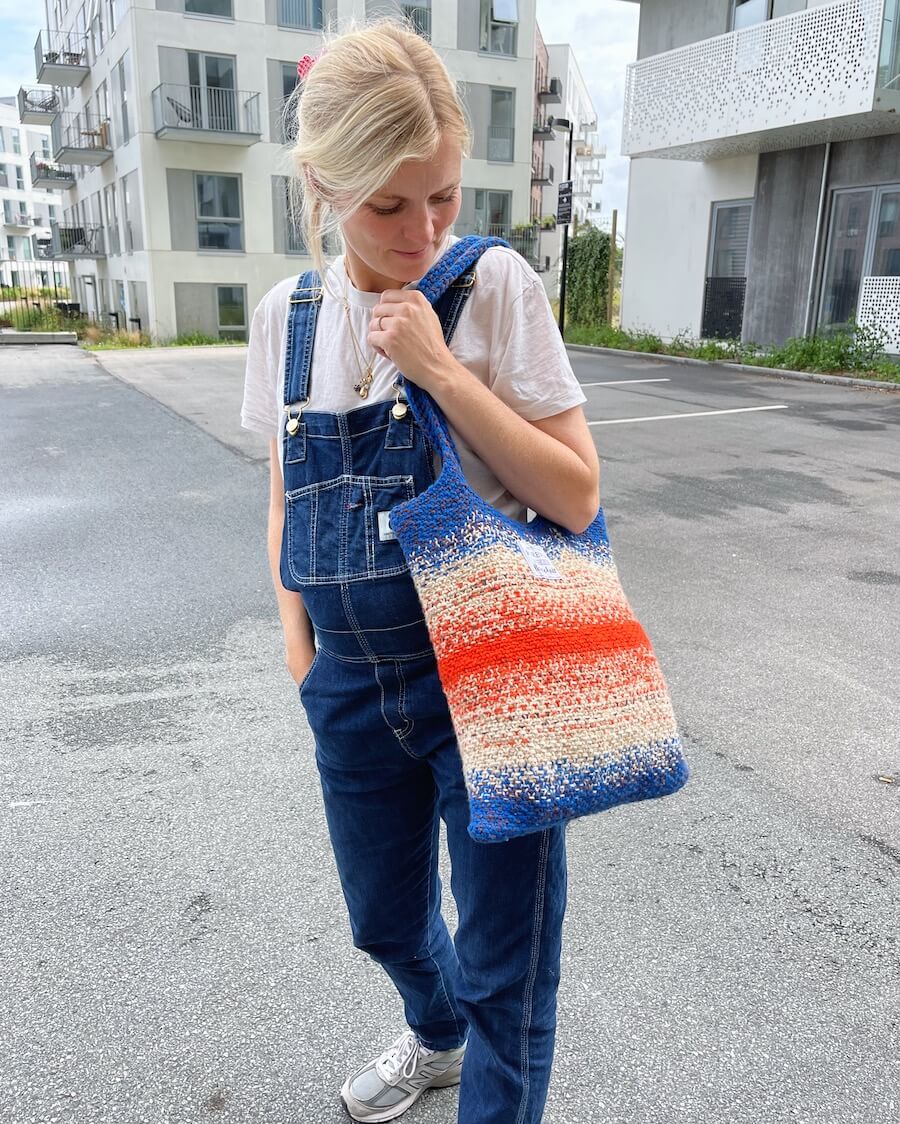 Technicolor tote bag
