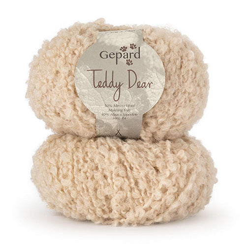Gepard Teddy Dear - bouclégaren van alpaca en merinowol